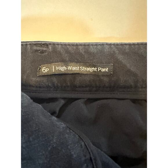 Talbots Pants Women’s Size 6P Black Flat Front High Waist Straight Pant Casual - Picture 6 of 8